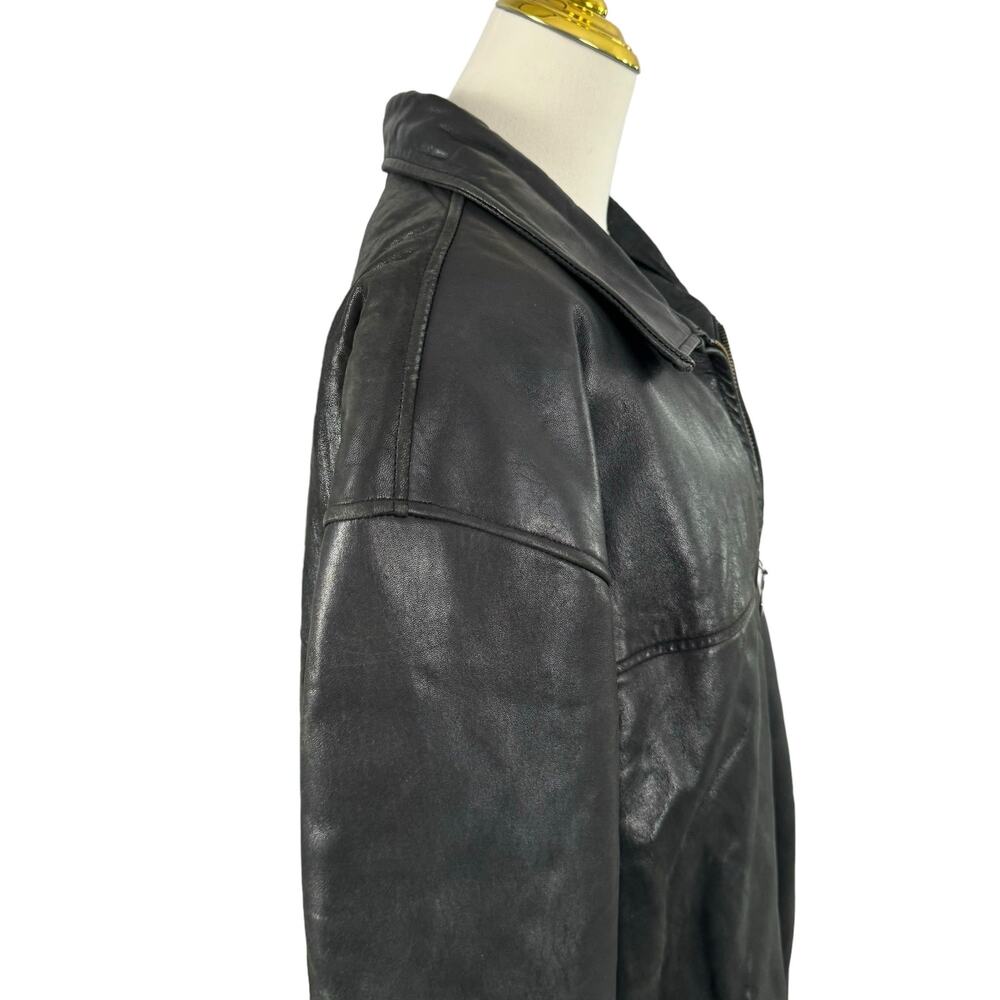 James & John Extasy Leather Jacket Classic Edgy Motorcycle Going Out Coat Big 2X - Picture 14 of 16